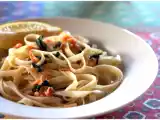 Recette Tagliatelles au saumon fumé et à la roquette