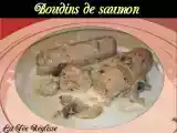 Recette Boudins de saumon, sauce aux champignons