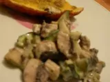 Recette Omelette aux pommes de terre et champignons/salade figure libre