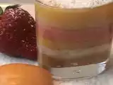 Recette Verrines mangues bananes ananas fraises sur lit de chamonix à l'