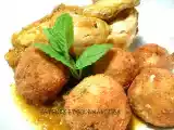 Recette Tajine de poulet aux boulettes de couscous.