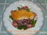 Recette Cantal chaud pané, salade de chou au vinaigre balsamique
