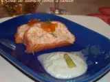 Recette Roulé de saumon fumé à l'aneth et crème d'asperges