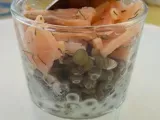 Recette Verrines de lentilles au saumon