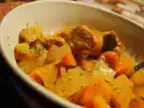 Recette Mijoté de porc aux légumes racines à la mijoteuse