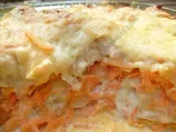 Recette Lasagnes aux carottes, poulet et bleu