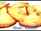 Recette Madeleines rhum-raisins