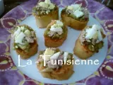 Recette Slatet blankite - salade baguette à la tunisoise