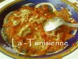 Recette Felfel mssayer - salade tunisienne de poivrons grillés