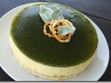 Recette Bavarois à l'orange et miroir au basilic