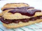 Recette Eclairs au chocolat, glaçage chocoframboise