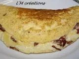 Recette Omelette soufflée lard-gruyère