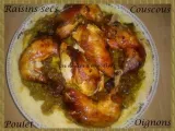 Recette Couscous aux raisins secs et oignons caramélisés : la version au poulet