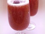 Recette Smoothie à la pastèque, à la banane & au sirop moulin de valdonne framboise rose