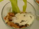 Recette Verrines de roquefort au céleri et aux noix