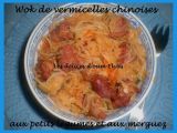 Recette Wok de vermicelles chinoises