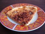 Recette Quiche lardons, roquefort et confiture d'oignons.