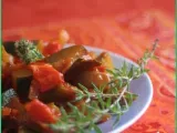 Recette Salade printanière aux poivrons et aux courgettes