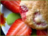 Recette Muffins fraise rhubarbe