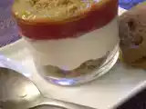 Recette Cheese-cake primavera version verrine: rhubarbe et framboise