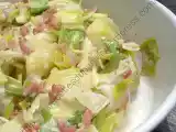 Recette Pommes de terre avec coulis de poireaux au mascaporne