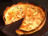 Recette Quiche au gorgonzola, courgettes & tomates à l'ail