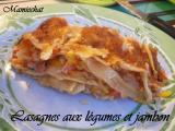 Recette Lasagnes aux légumes et au jambon