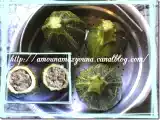 Recette Courgettes rondes farcies aux maquereaux