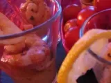 Recette Verrine de crevettes et mangue