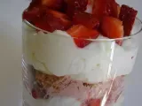 Recette Trifles aux fraises et aux biscuits roses