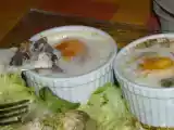 Recette Oeufs cocotte aux champignons et à la brousse