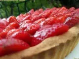 Recette Tarte crème amandine aux fraises au sirop d'agave