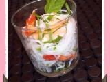 Recette Salade de vermicelle de riz aux crevettes et piments doux (4 points ww)