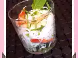 Recette Salade de vermicelle de riz aux crevettes et piments doux (4 points ww)