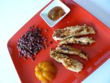 Recette Aiguillettes de poulet pimentées, salade d'haricots azuki au vinaigre de prune