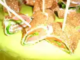 Recette Galette de sarrasin au saumon fumé ( 1 pp pour 3 bouchées)