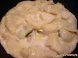 Recette Poelee pommes de terre courgette lardons et raclette