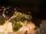Recette Mon saumon en croute de pesto et parmesan
