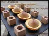 Recette Tartelettes gourmande de caramel aux cacahuètes et mousse au chocolat