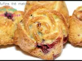 Recette Muffins au thé matcha, fruits rouges et noix de pecan