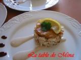 Recette Mille-feuilles au saumon fumé et crabe.