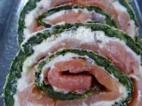 Recette Roulé saumon-épinards.