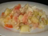 Recette Salade de patate day : piémontaise... oui mais au poulet na !