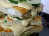 Recette Petits sandwichs d'omelette au curry et au concombre