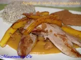 Recette Aiguillettes de canard sauce mango-spéculoos