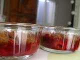 Recette Crumble express framboises - speculos
