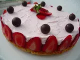 Recette Gâteau à la mousse de fraises, vive le printemps!!