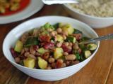 Recette Salade de légumineuses aux courgettes