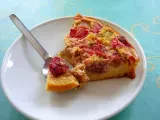 Recette Tarte sans pâte rhubarbe-fraises allégée sans gluten