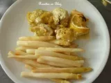 Recette Grillades de poulet a la dijonnaise accompagnees d'asperges